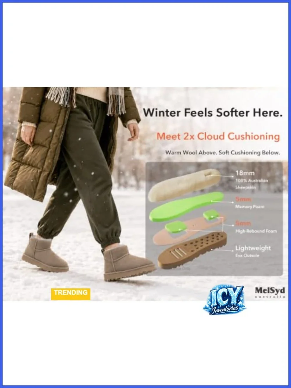 100% Australian Sheepskin Mini Boots with Arch Support - Warm to -22°F